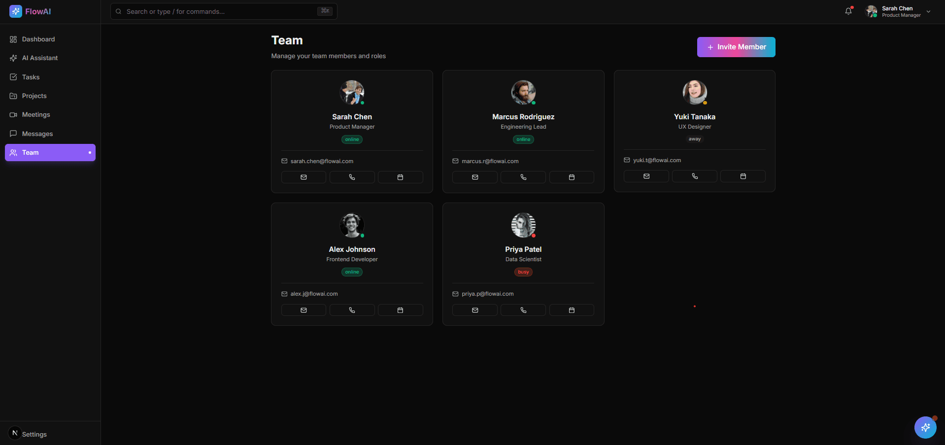 AI-Powered Team Collaboration Platform - Screenshot 7