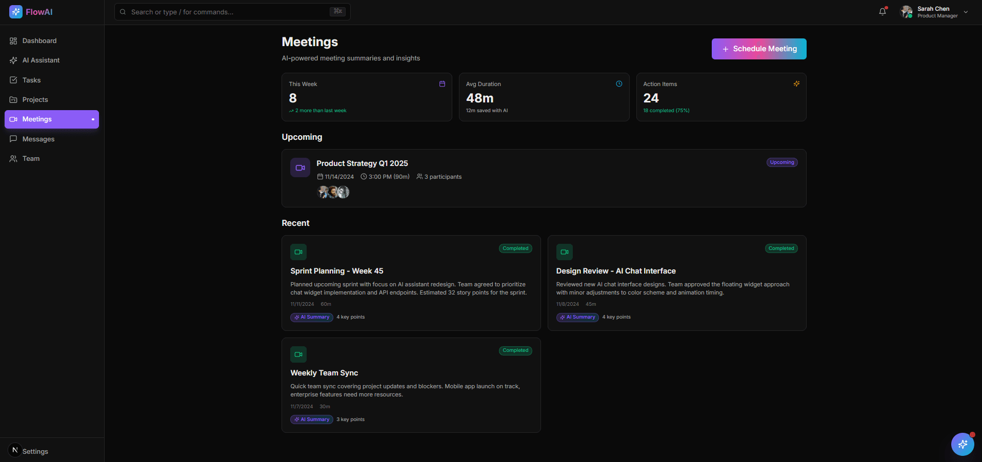 AI-Powered Team Collaboration Platform - Screenshot 5