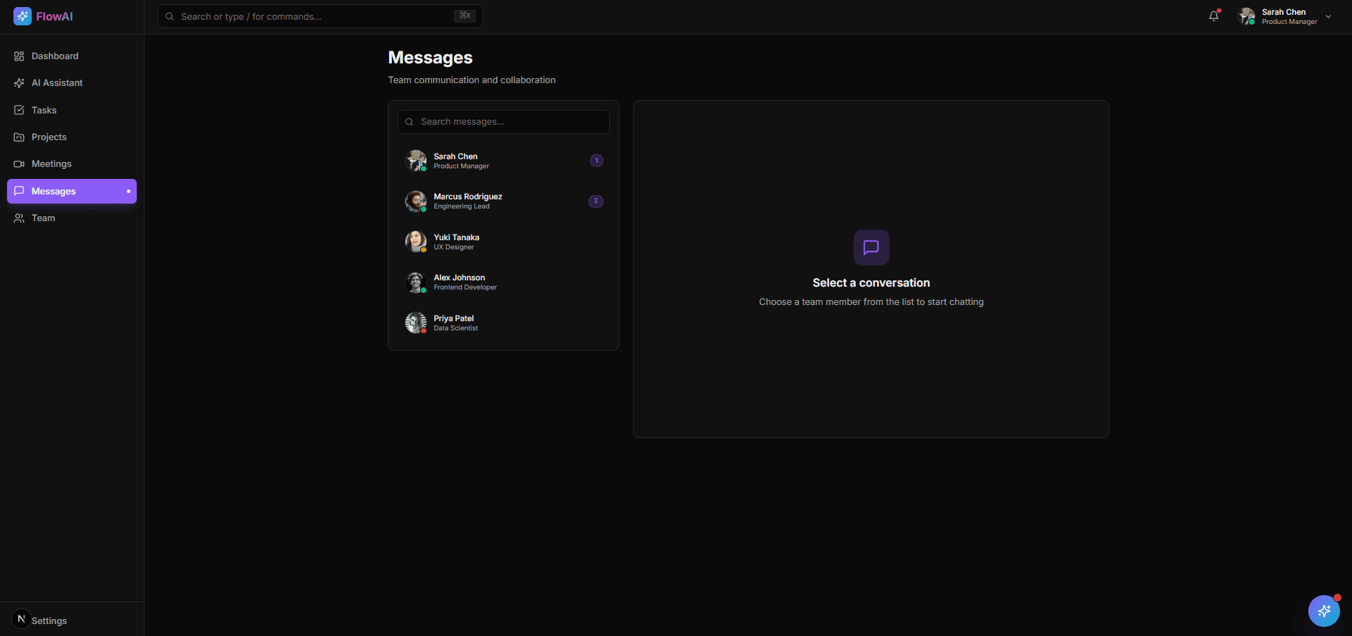 AI-Powered Team Collaboration Platform - Screenshot 6