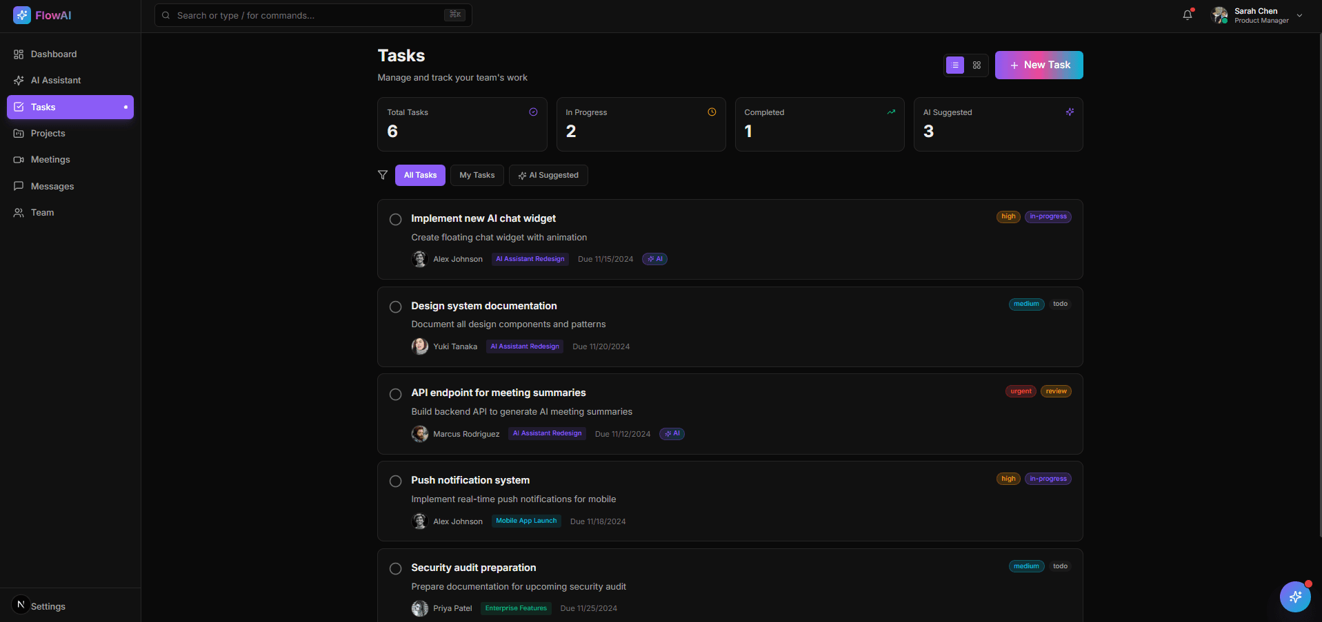 AI-Powered Team Collaboration Platform - Screenshot 3