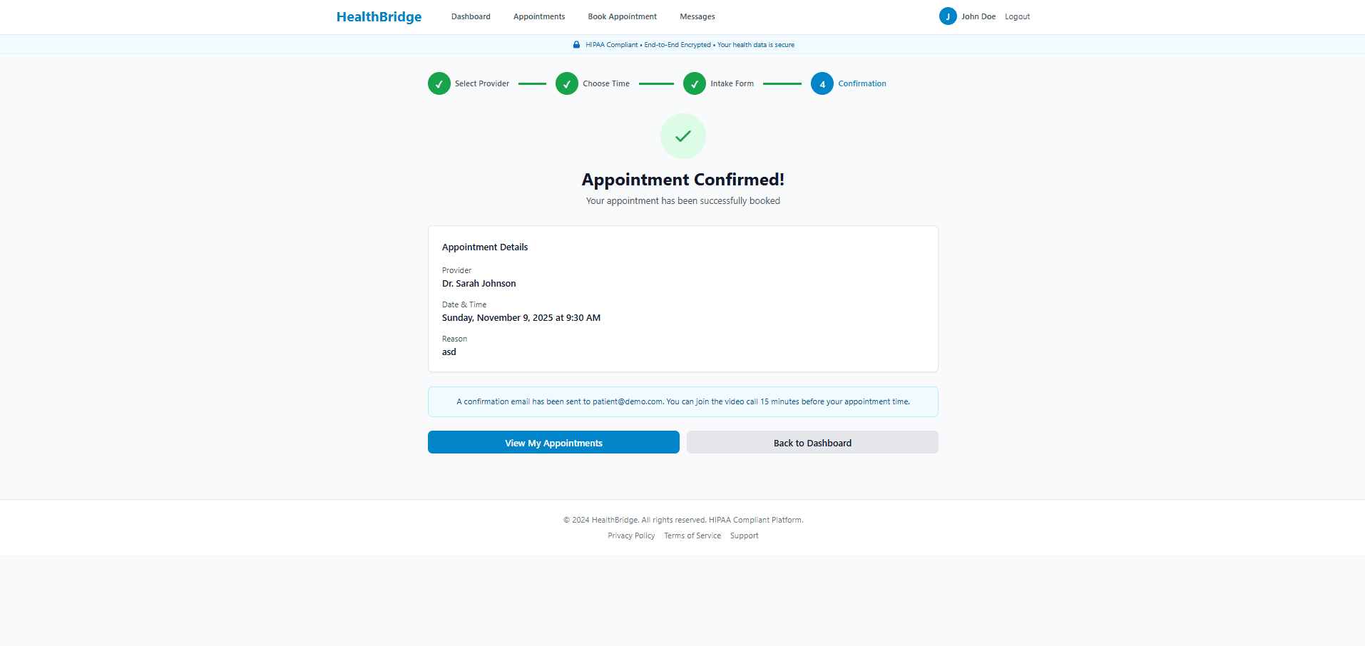 Telehealth & Patient Management Platform - Screenshot 5