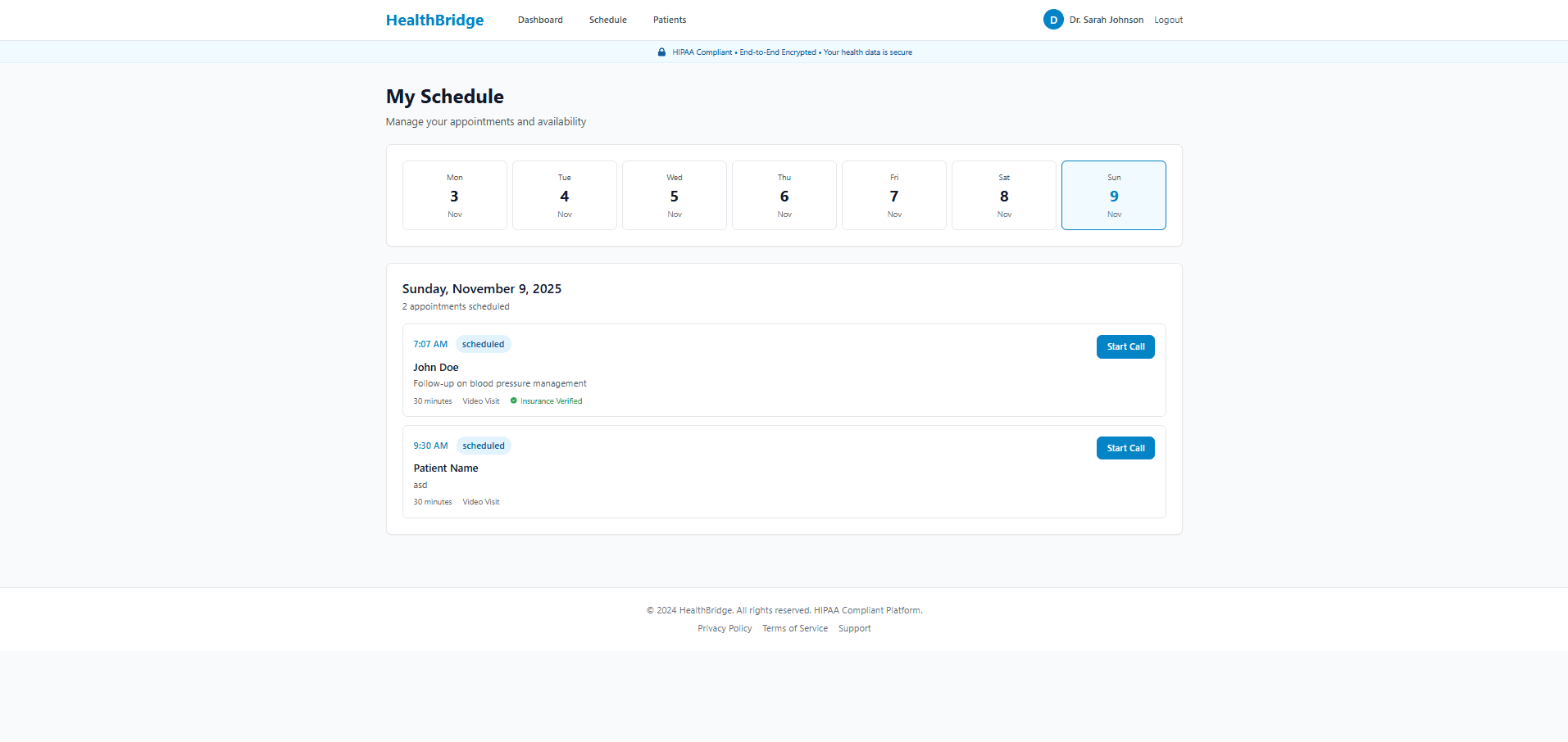 Telehealth & Patient Management Platform - Screenshot 8