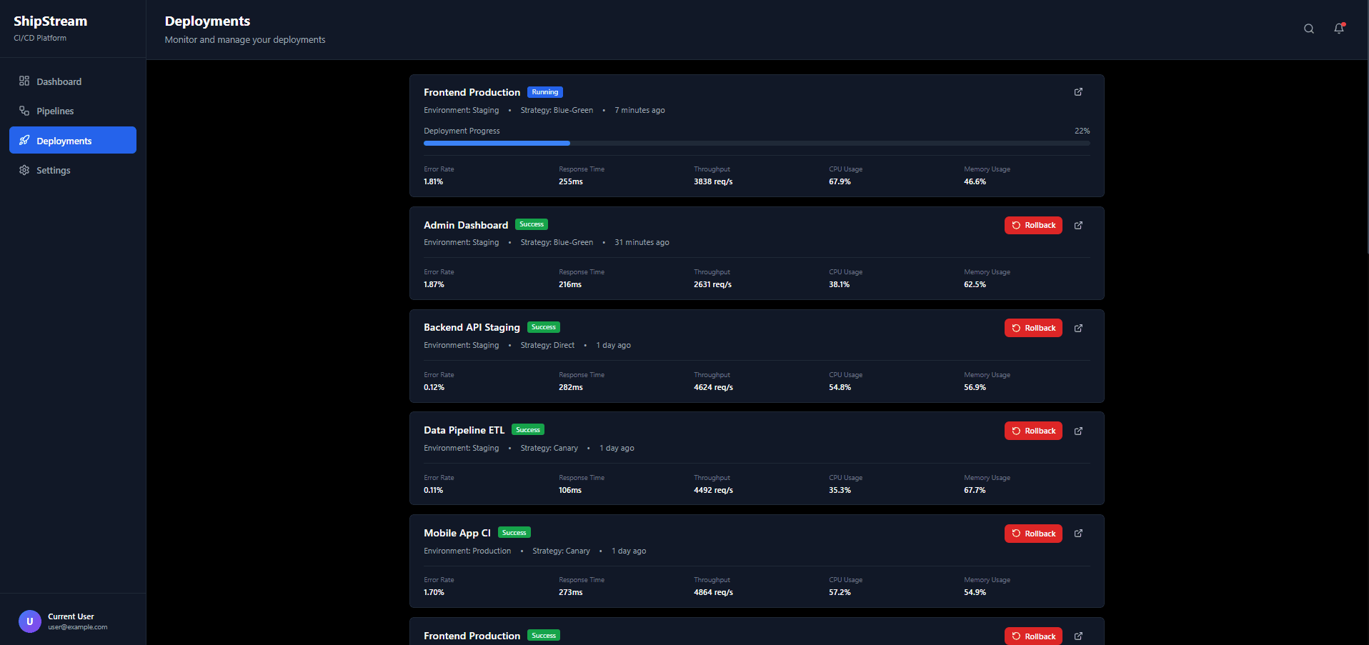 Developer-Centric CI/CD Platform - Screenshot 3