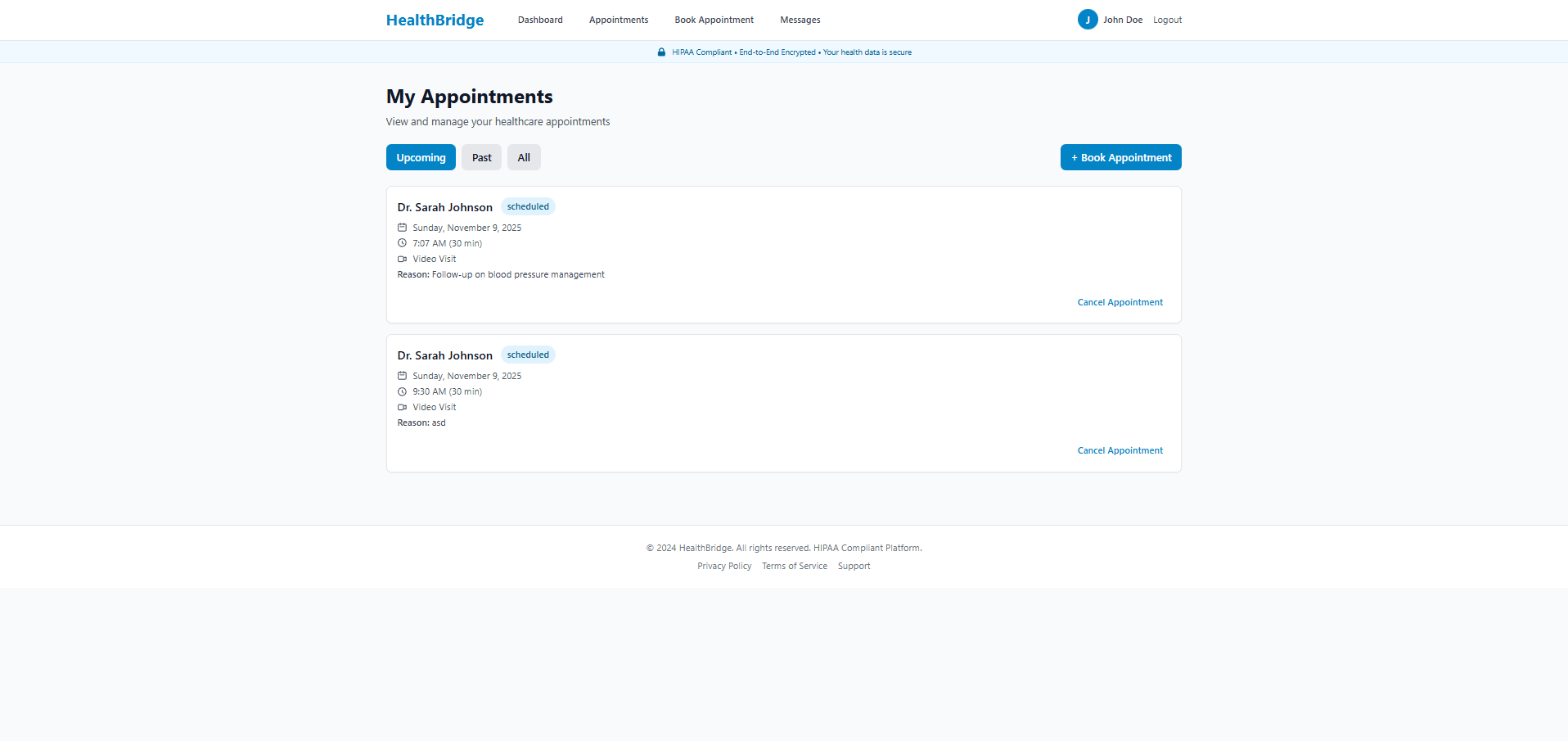 Telehealth & Patient Management Platform — E prescribing