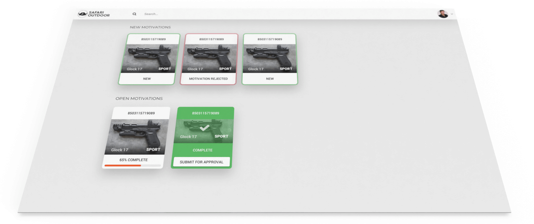Firearm Licensing Digital Transformation — Application workflow